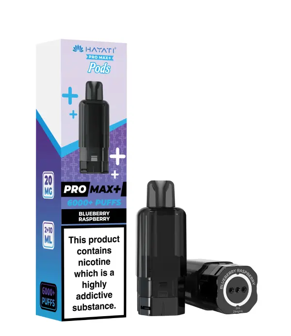 Blueberry Raspberry Hayati Pro Max Plus 6K Prefilled Pods 20mg